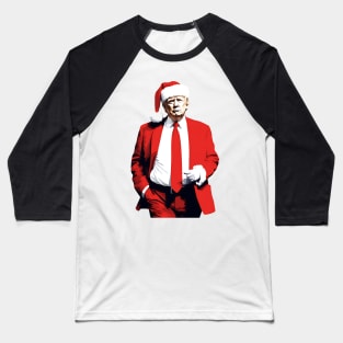 Trump in red suite as Santa Baseball T-Shirt